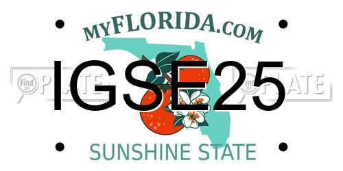 IGSE25 Florida License Plate