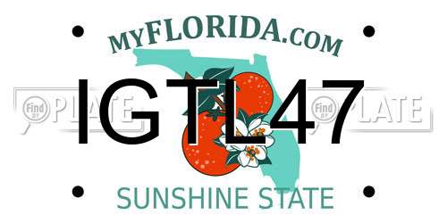 IGTL47 Florida License Plate