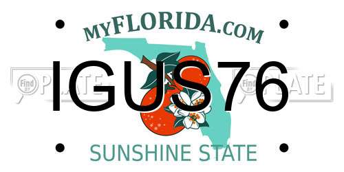 IGUS76 Florida License Plate