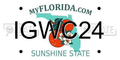 IGWC24 Florida License Plate