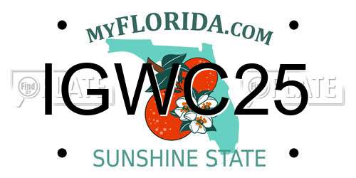 IGWC25 Florida License Plate