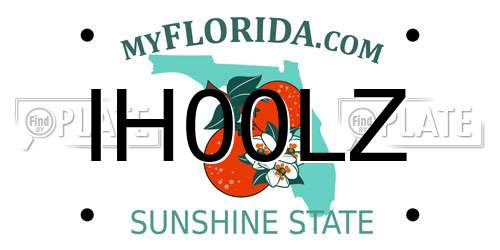 IH00LZ Florida License Plate