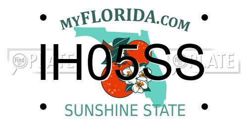 IH05SS Florida License Plate