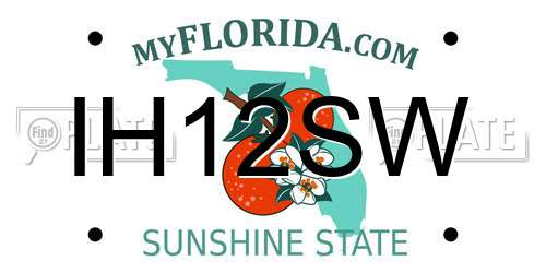 IH12SW Florida License Plate