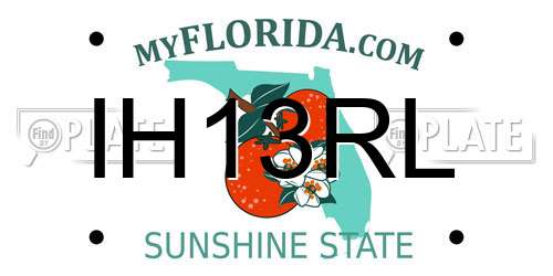 IH13RL Florida License Plate