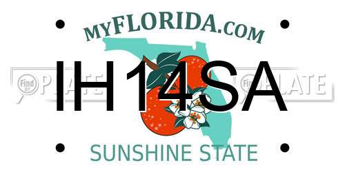 IH14SA Florida License Plate