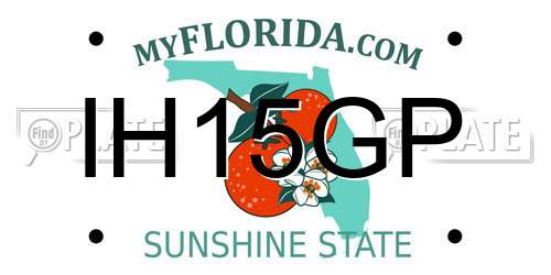 IH15GP Florida License Plate
