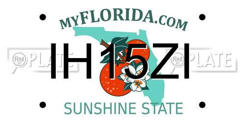 IH15ZI Florida License Plate