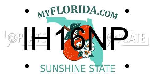 IH16NP Florida License Plate