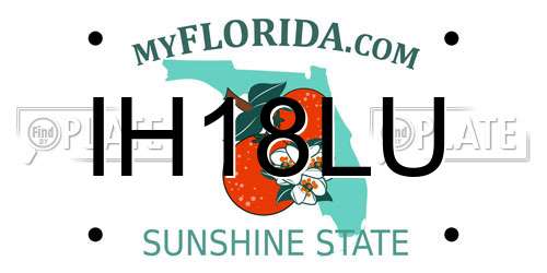 IH18LU Florida License Plate