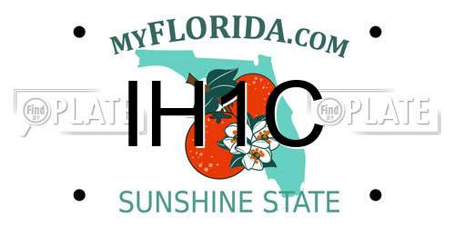 IH1C Florida License Plate