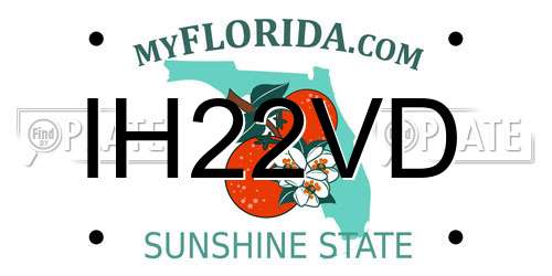 IH22VD Florida License Plate