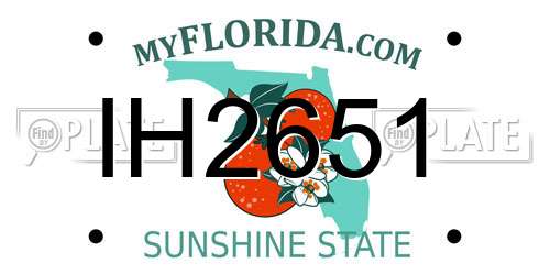 IH2651 Florida License Plate