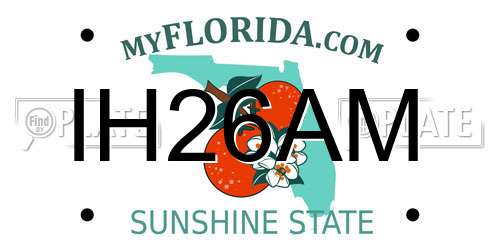 IH26AM Florida License Plate