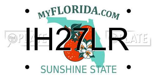 IH27LR Florida License Plate