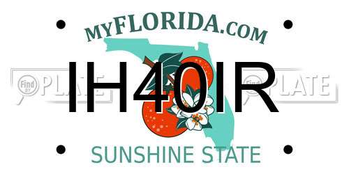 IH40IR Florida License Plate