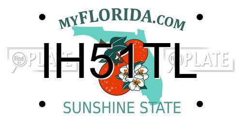 IH51TL Florida License Plate