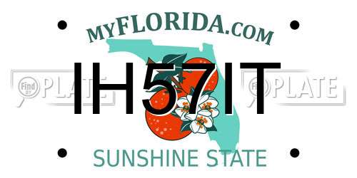 IH57IT Florida License Plate