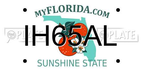 IH65AL Florida License Plate