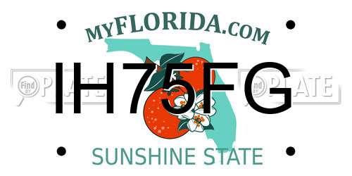 IH75FG Florida License Plate