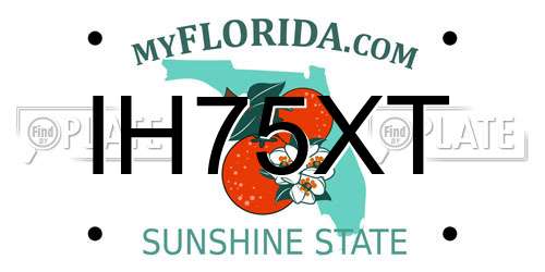 IH75XT Florida License Plate