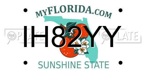 IH82YY Florida License Plate