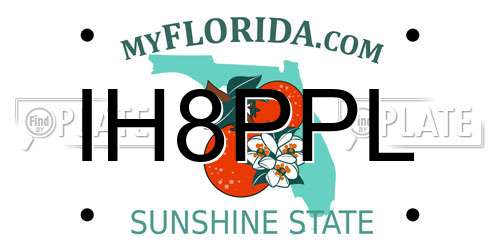 IH8PPL Florida License Plate