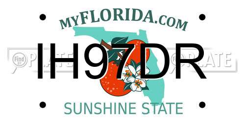 IH97DR Florida License Plate