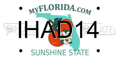 IHAD14 Florida License Plate