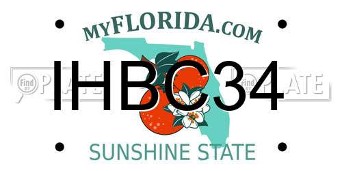IHBC34 Florida License Plate