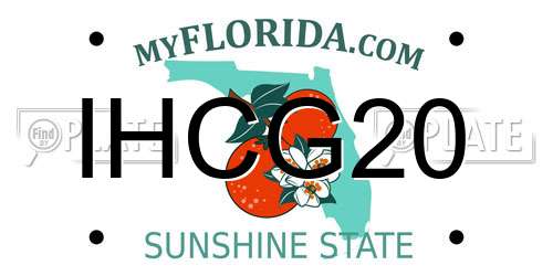 IHCG20 Florida License Plate