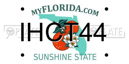 IHCT44 Florida License Plate