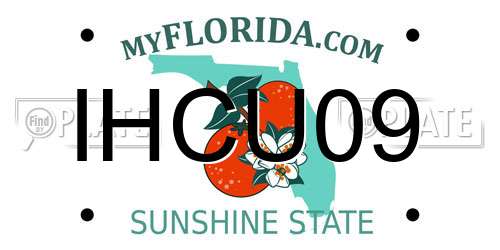 IHCU09 Florida License Plate