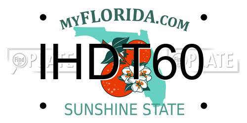 IHDT60 Florida License Plate