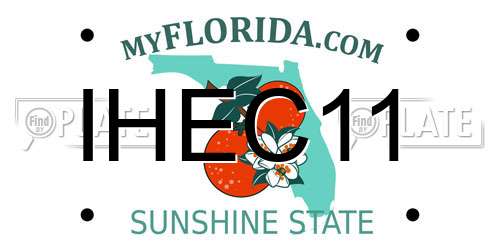 IHEC11 Florida License Plate