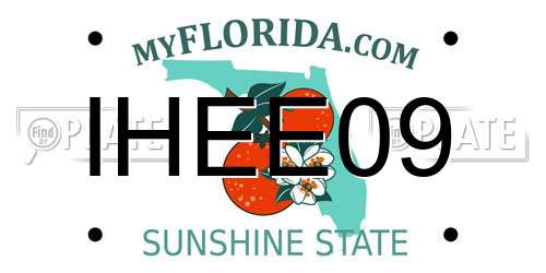 IHEE09 Florida License Plate