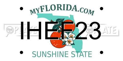 IHEF23 Florida License Plate