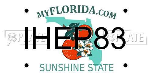 IHEP83 Florida License Plate