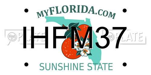 IHFM37 Florida License Plate