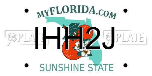 IHH2J Florida License Plate