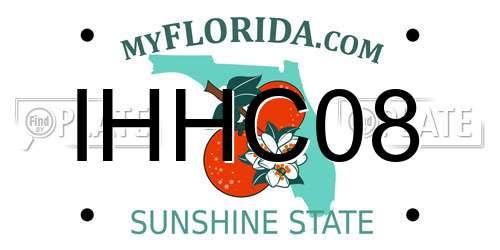 IHHC08 Florida License Plate