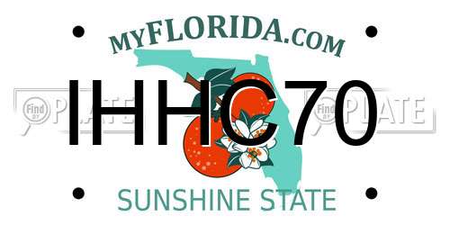 IHHC70 Florida License Plate