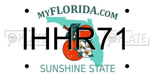 IHHR71 Florida License Plate