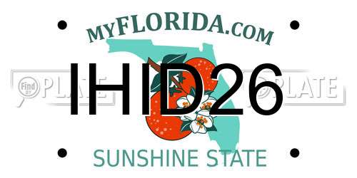 IHID26 Florida License Plate