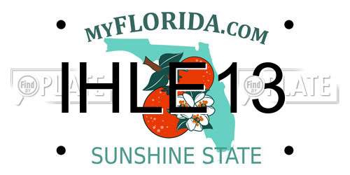 IHLE13 Florida License Plate