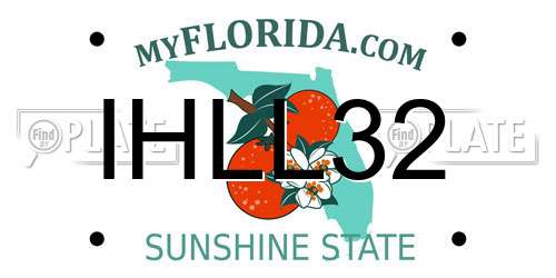 IHLL32 Florida License Plate
