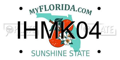 IHMK04 Florida License Plate