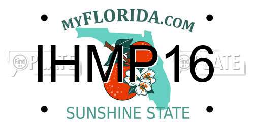 IHMP16 Florida License Plate