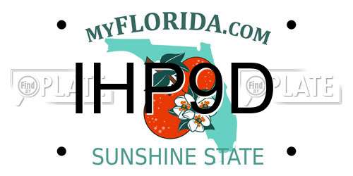 IHP9D Florida License Plate
