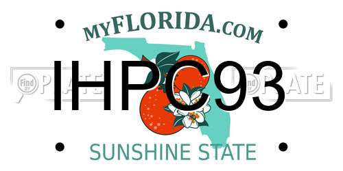 IHPC93 Florida License Plate